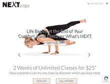 Tablet Screenshot of next-yoga.com